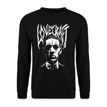 lovecraft metal band creator of cthulhu - Unisex Sweatshirt - black - Front - Alina (178cm) & Michal (187cm)