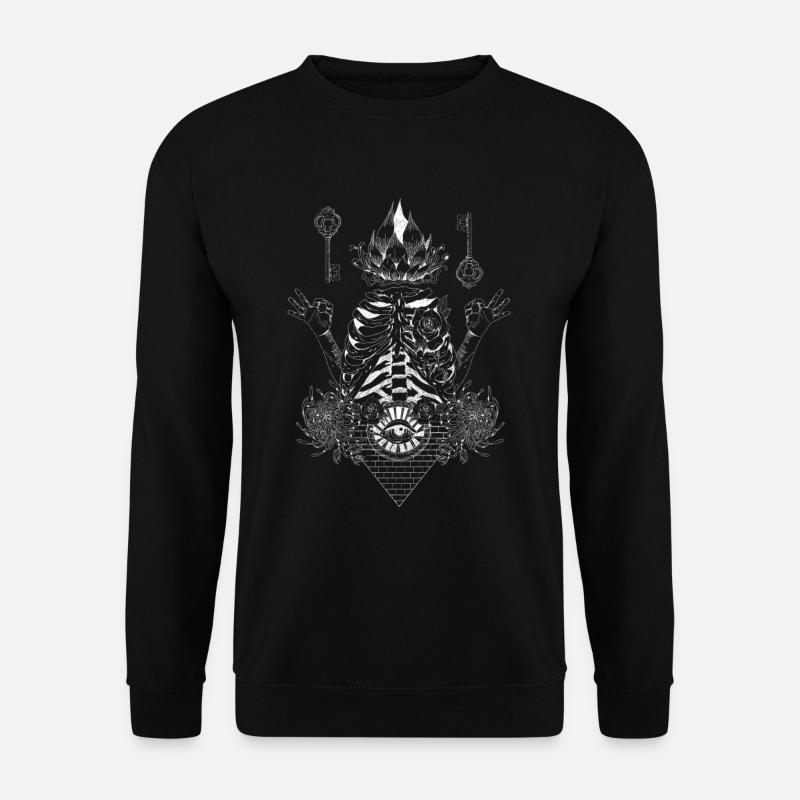 White illumination - Unisex Sweatshirt - black