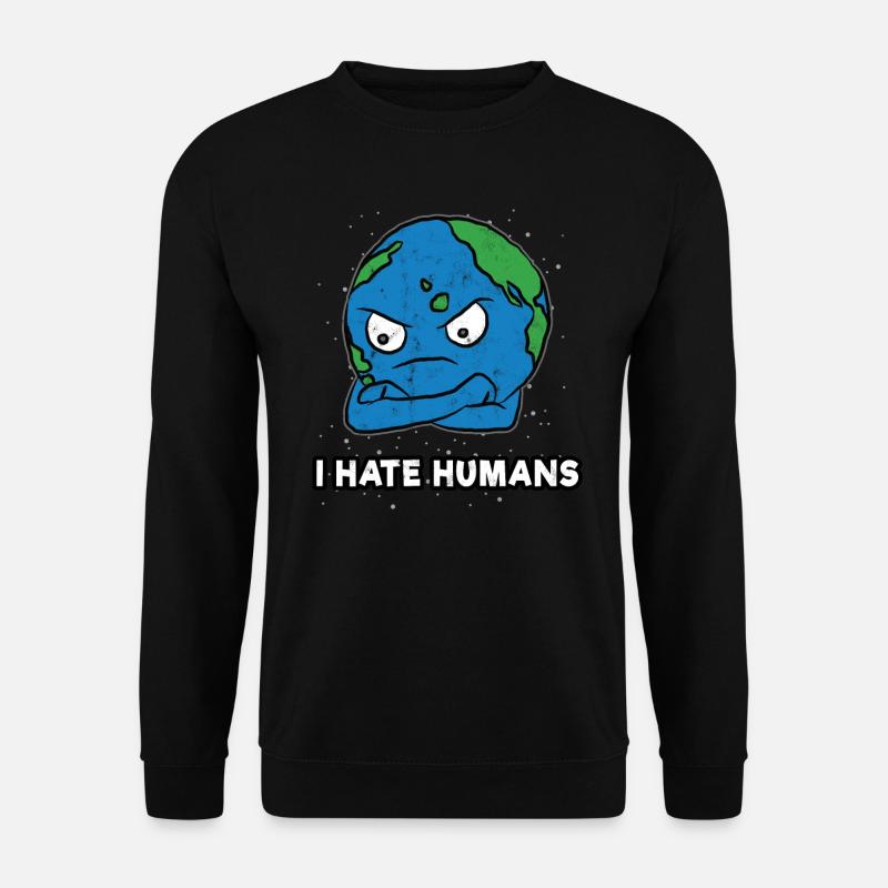 Umweltverschmutzung Mutter Erde - Unisex Pullover - Schwarz