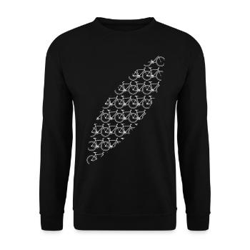 Vélo Vélo Vélo Vélo Cadeau - Sweat-shirt Unisexe - noir - Devant - Alina (178cm) & Michal (187cm)
