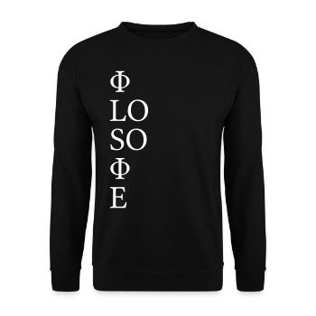 Philosophie - Sweat-shirt Unisexe - noir - Devant - Alina (178cm) & Michal (187cm)
