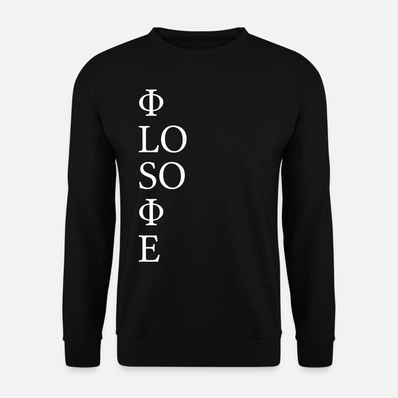 Philosophie - Unisex Pullover - Schwarz