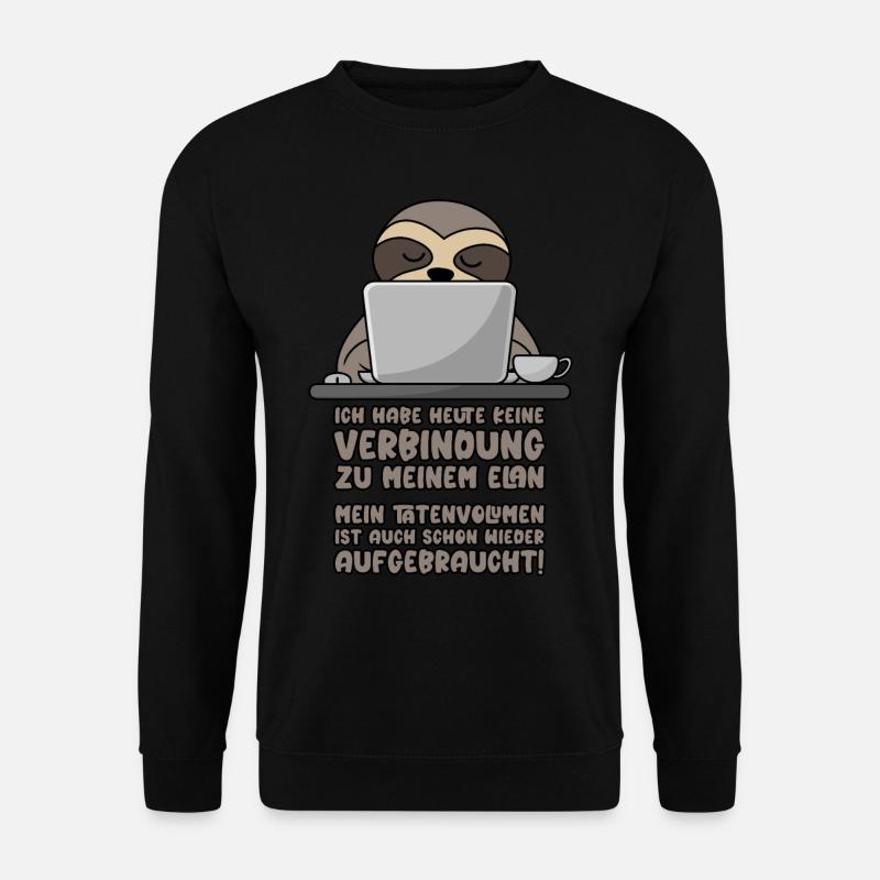 Keine Verbindung zu Elan Tatenvolumen aufgebraucht - Unisex Pullover - Schwarz