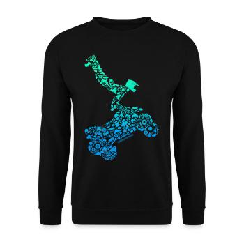 Quad - Sweat-shirt Unisexe - noir - Devant - Alina (178cm) & Michal (187cm)
