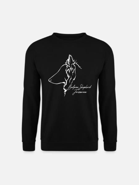 BELGIAN SHEPHERD TERVUEREN Profil Hunde Wilsigns - Unisex Pullover - Schwarz