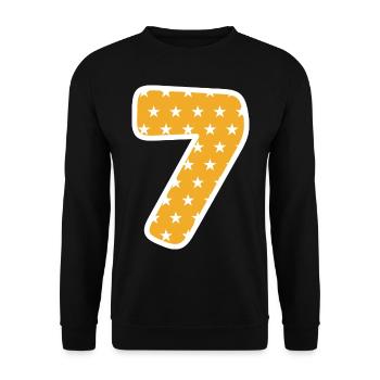 Seven - Unisex Sweatshirt - black - Front - Alina (178cm) & Michal (187cm)