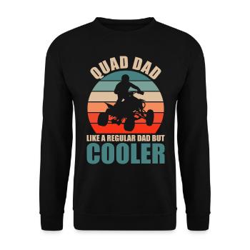 Quadfahrer Geschenkidee Quadfahren Quad ATV - Unisex Pullover - Schwarz - Vorne - Alina (178cm) & Michal (187cm)