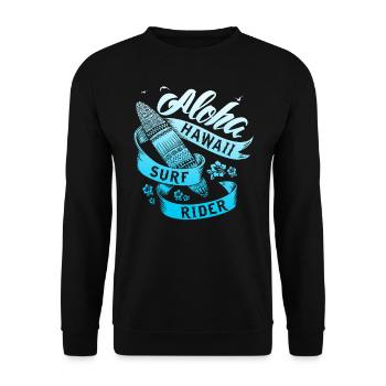 Summer Summertime Graphic - Unisex Sweatshirt - black - Front - Alina (178cm) & Michal (187cm)