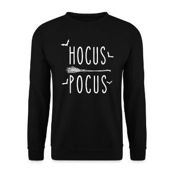 HOCUS-POKUS - Unisex Pullover - Schwarz - Vorne - Alina (178cm) & Michal (187cm)
