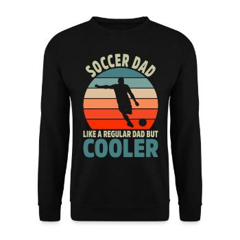 Fußballspieler Geschenk Fußball Fan Fußballer - Unisex Pullover - Schwarz - Vorne - Alina (178cm) & Michal (187cm)