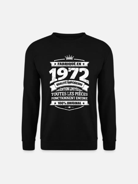 FABRIQUÉ EN 1972 - Sweat-shirt Unisexe - noir