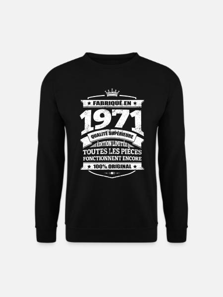 FABRIQUÉ EN 1971 - Sweat-shirt Unisexe - noir