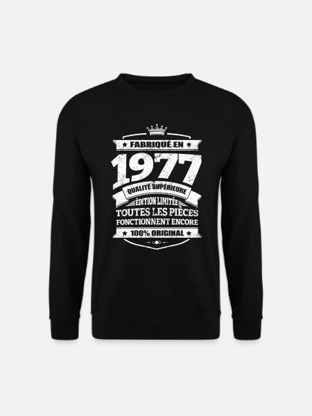 FABRIQUÉ EN 1977 - Sweat-shirt Unisexe - noir