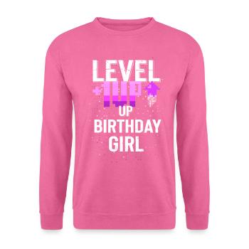 Joyeux anniversaire, Gamer Girl: Bold Pixel Fun Gift - Sweat-shirt Unisexe - rose - Devant