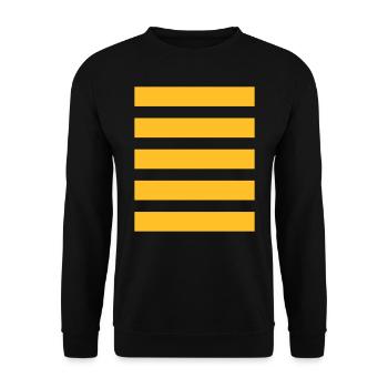Stripe Horizontal Stripe Striped Bee Costume - Unisex Sweatshirt - black - Front - Alina (178cm) & Michal (187cm)