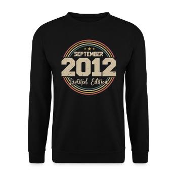September 2012 Birthday Gift 2012 - Unisex Sweatshirt - black - Front - Alina (178cm) & Michal (187cm)