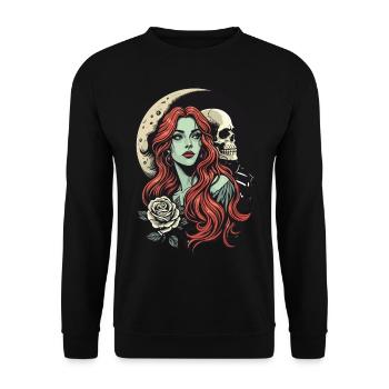 Dark Romance - Unisex Sweatshirt - black - Front - Alina (178cm) & Michal (187cm)