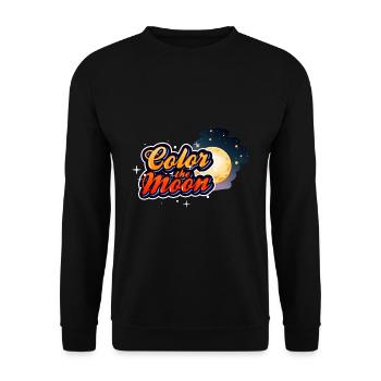 Colorier le Moo, Design - Sweat-shirt Unisexe - noir - Devant - Alina (178cm) & Michal (187cm)