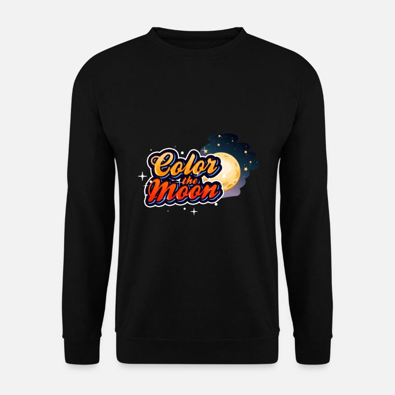 Color The Moo, Design - Unisex Pullover - Schwarz