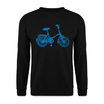 DDR Klapprad Klappfahrrad - Unisex Pullover - Schwarz - Vorne - Alina (178cm) & Michal (187cm)