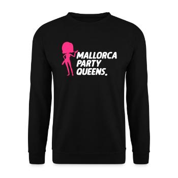 Mallorca Party Queens - Unisex Pullover - Schwarz - Vorne - Alina (178cm) & Michal (187cm)