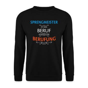 Sprengmeister Beruf - Unisex Pullover - Schwarz - Vorne - Alina (178cm) & Michal (187cm)
