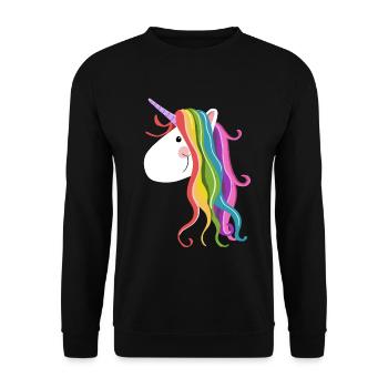 Cute Unicorn - Unicorns - Unicorn - Unicorns - Unisex Sweatshirt - black - Front - Alina (178cm) & Michal (187cm)