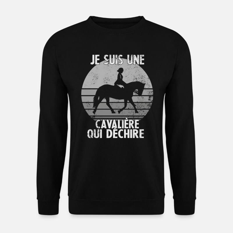 Je suis Une cavalière Qui déchire - Sweat-shirt Unisexe - noir