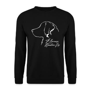 BERNESE MOUNTAIN DOG Profil Chiens Wilsigns - Sweat-shirt Unisexe - noir - Devant - Alina (178cm) & Michal (187cm)