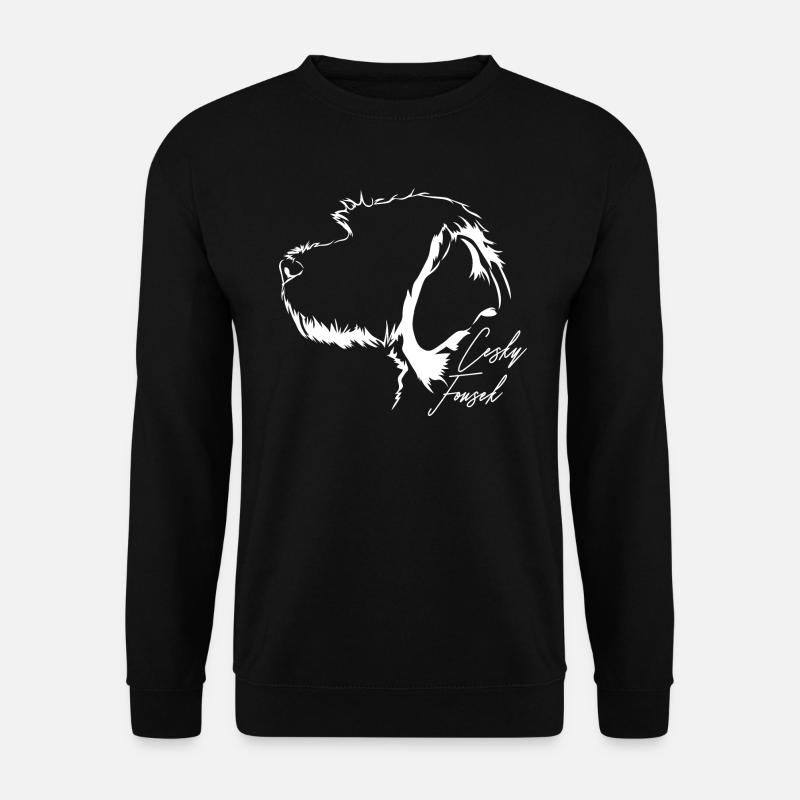 CESKY FOUSEK Profil Hunde Hund Wilsigns - Unisex Pullover - Schwarz