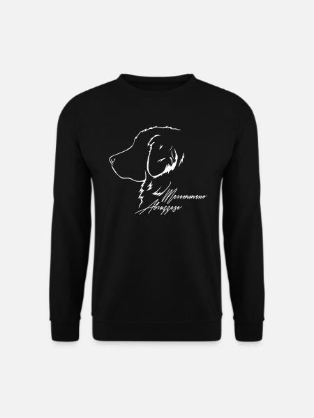 MAREMMANO ABRUZZESE Profil Hunde Hund Wilsigns - Unisex Pullover - Schwarz