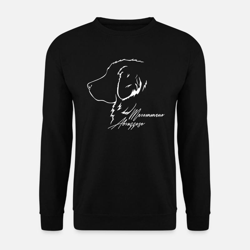 MAREMMANO ABRUZZESE Profil Hunde Hund Wilsigns - Unisex Pullover - Schwarz