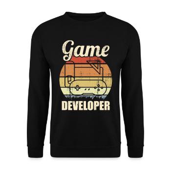 Spieleentwicklung - Unisex Pullover - Schwarz - Vorne - Alina (178cm) & Michal (187cm)