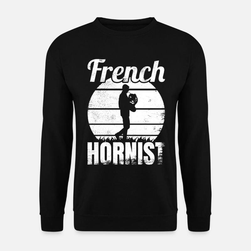 Lustiger Waldhornist - Unisex Pullover - Schwarz