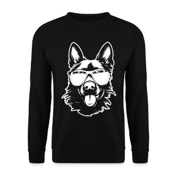 Lunettes de soleil berger allemand - Sweat-shirt Unisexe - noir - Devant - Alina (178cm) & Michal (187cm)