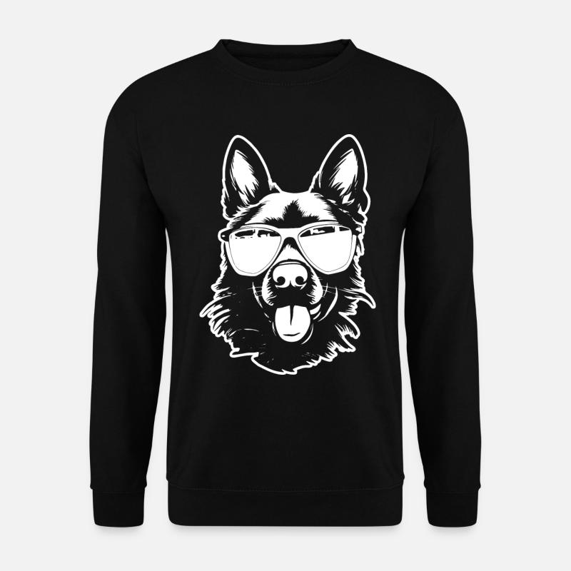 German Shepherd Sunglasses - Unisex Sweatshirt - black