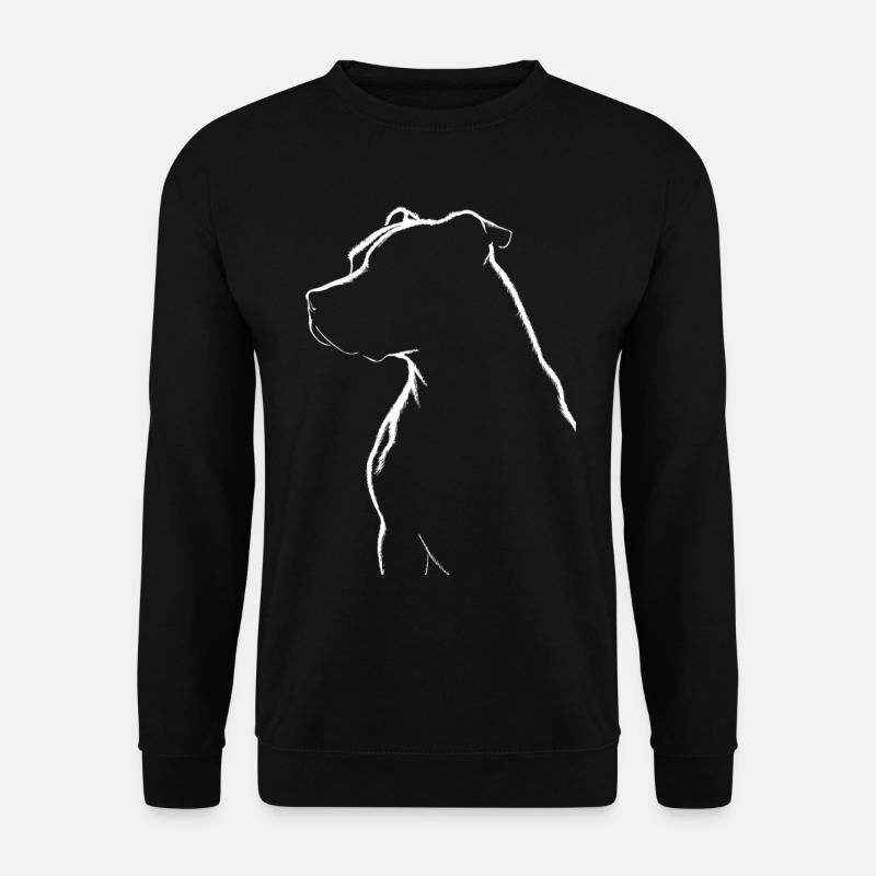 Pitbull Silhouett - Unisex Pullover - Schwarz
