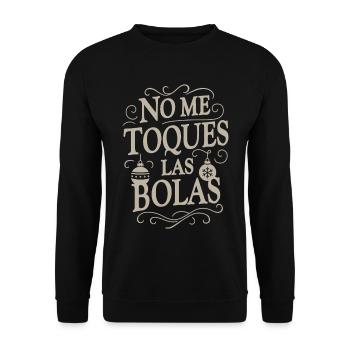 Ne touche pas mes couilles - Sweat-shirt Unisexe - noir - Devant - Alina (178cm) & Michal (187cm)