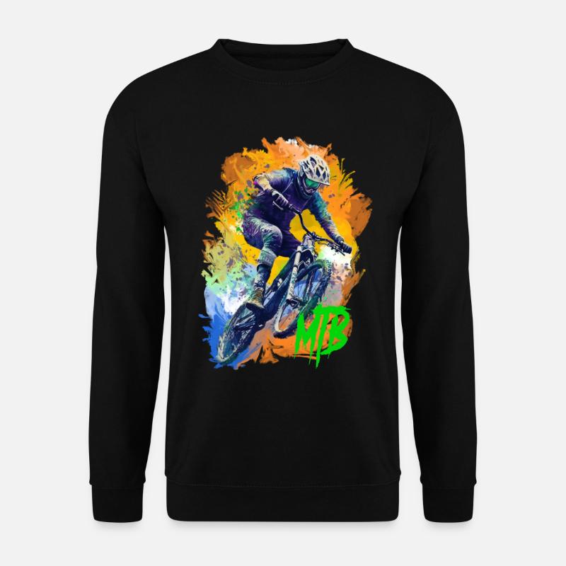 MTB-Fahrrad - Unisex Pullover - Schwarz