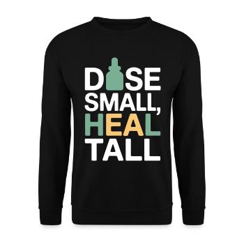 Certified Clinical Micro-Dose Specialist Apparel  - Unisex Sweatshirt - black - Front - Alina (178cm) & Michal (187cm)