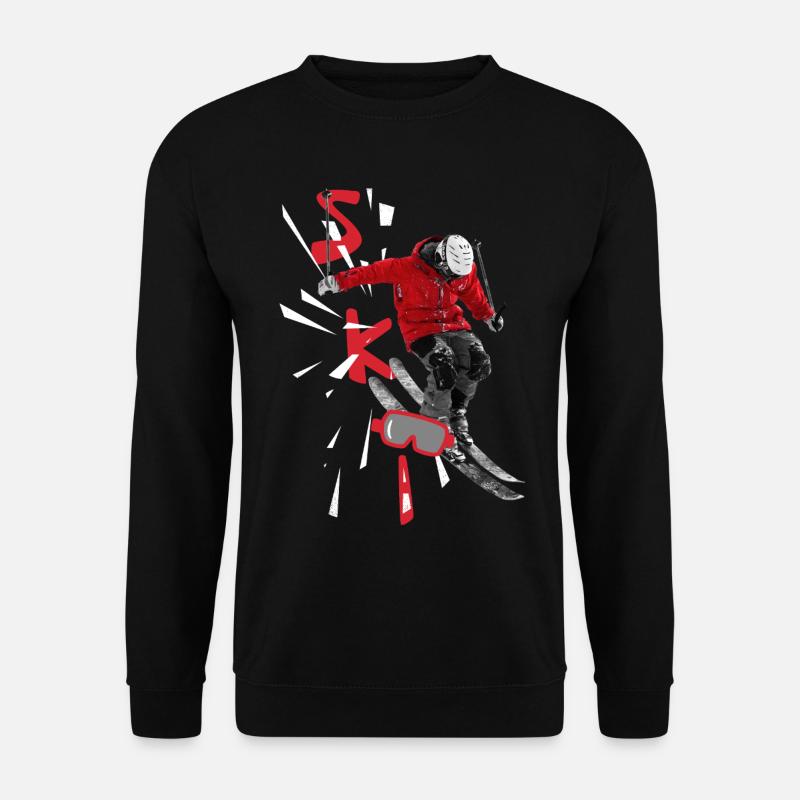 Ski - Ski Packages - Skiing - Unisex Sweatshirt - black