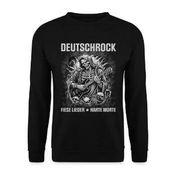 Deutschrock - Fiese Lieder - Harte Worte - Unisex Pullover - Schwarz - Vorne - Alina (178cm) & Michal (187cm)