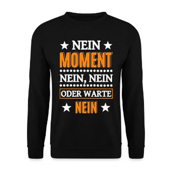 Non, non, non, pas de drôle de discours - Sweat-shirt Unisexe - noir - Devant - Alina (178cm) & Michal (187cm)