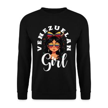 Venezuela Flag Pride & Home Venezuela - Unisex Sweatshirt - black - Front - Alina (178cm) & Michal (187cm)