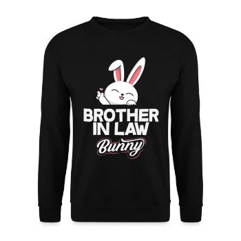 Joyeuse Pâques, douce chasse aux œufs du lapin, œufs de Pâques - Sweat-shirt Unisexe - noir - Devant - Alina (178cm) & Michal (187cm)