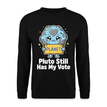Pluto a toujours mon vote - Sweat-shirt Unisexe - noir - Devant - Alina (178cm) & Michal (187cm)