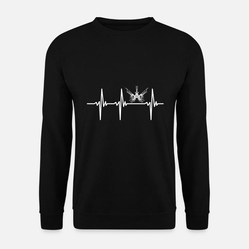 Lionfish heartbeat - Unisex Sweatshirt - black