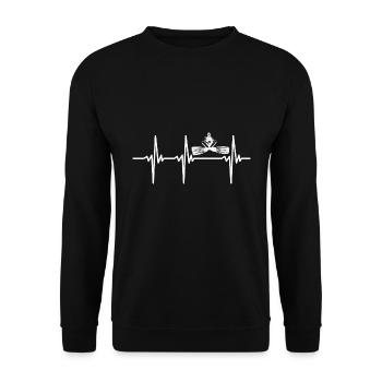 Battement de cœur pour les plongeurs - Sweat-shirt Unisexe - noir - Devant - Alina (178cm) & Michal (187cm)