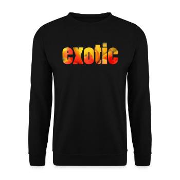 exotique exotique - Sweat-shirt Unisexe - noir - Devant - Alina (178cm) & Michal (187cm)
