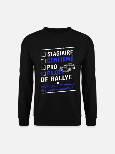 Pilote de rallye - Sweat-shirt Unisexe - noir